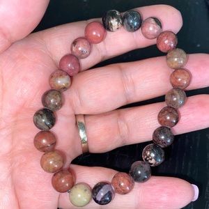 Genuine Rhodonite bracelet